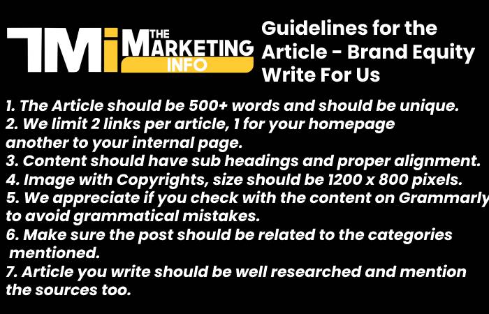 guidelines of brand equity