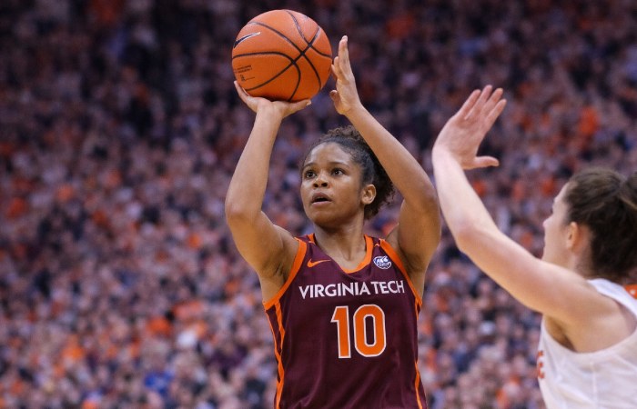 Cassell Coliseum packed with fans during a Virginia Tech women’s basketball home game